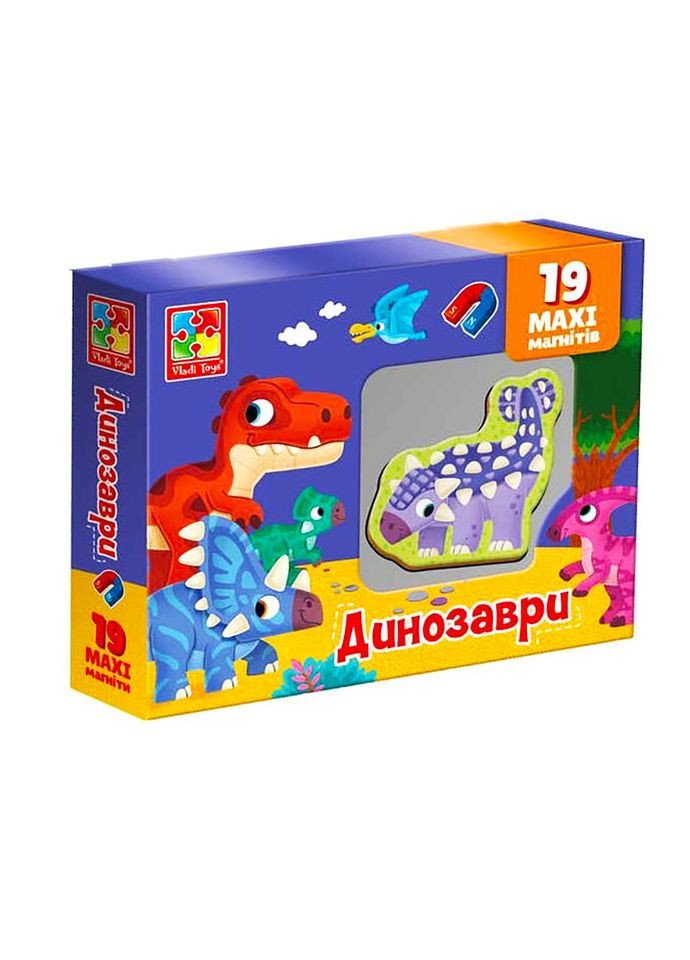 Набор магнитов MAXI "Динозавры" VT3106-23, 19 шт Vladi toys (336335319)