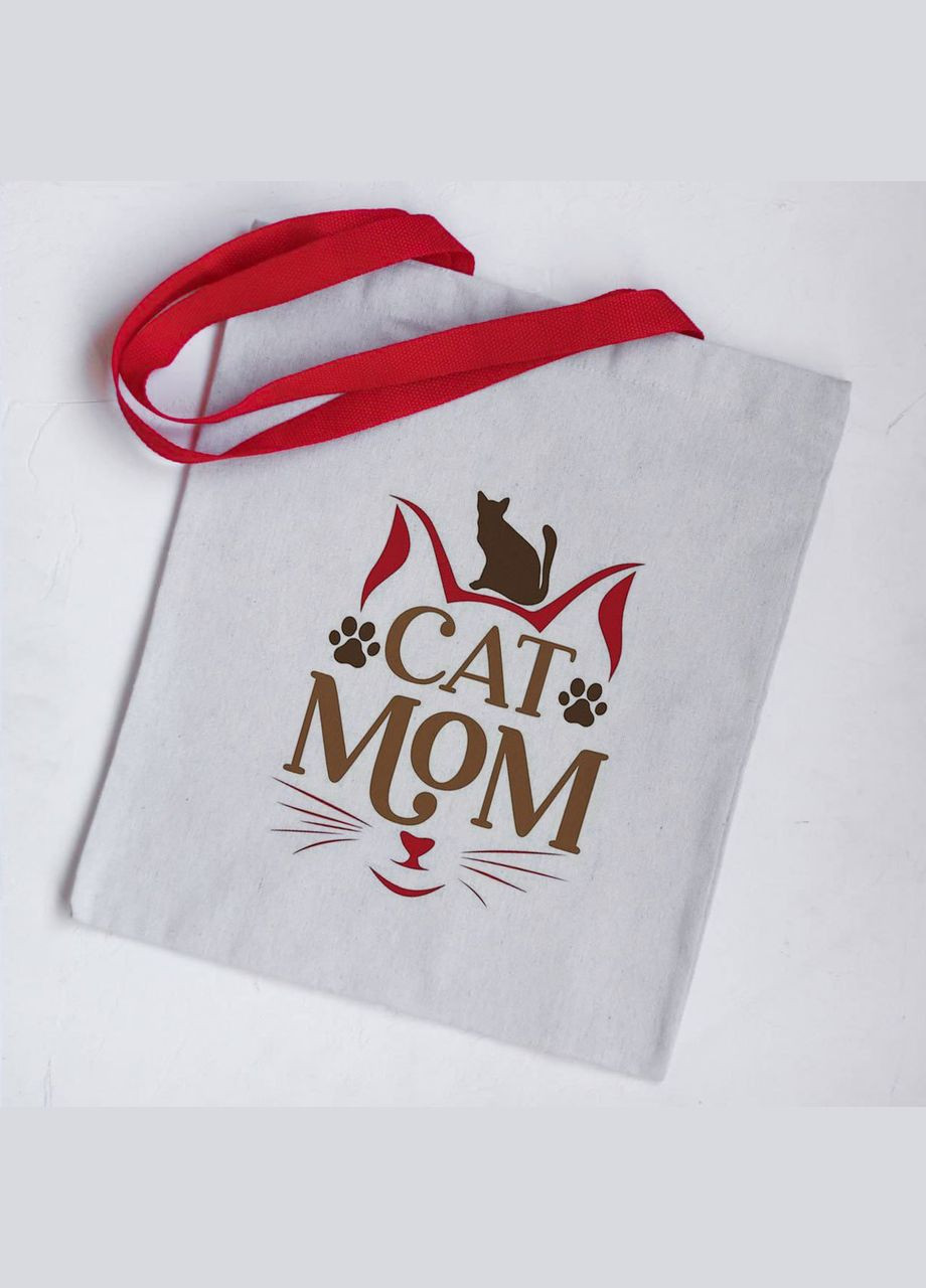 Эко сумка шоппер cat mom No Brand (292564985)
