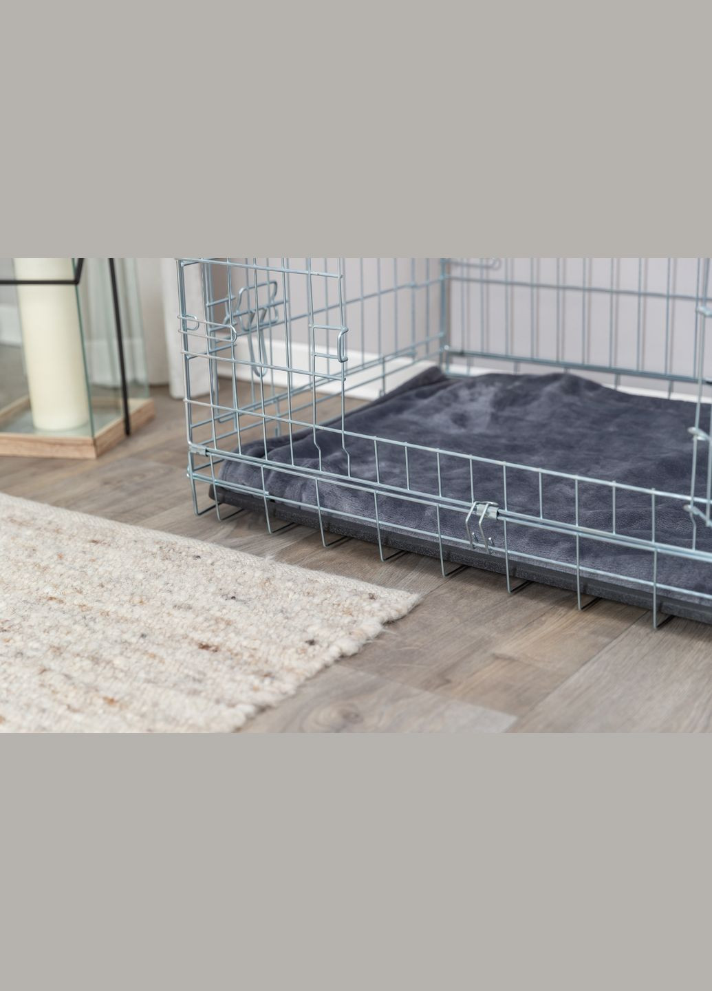 Клетка металлическая для собак 78 х 62 х 55 см Серая (4011905039237) Trixie (326659094)