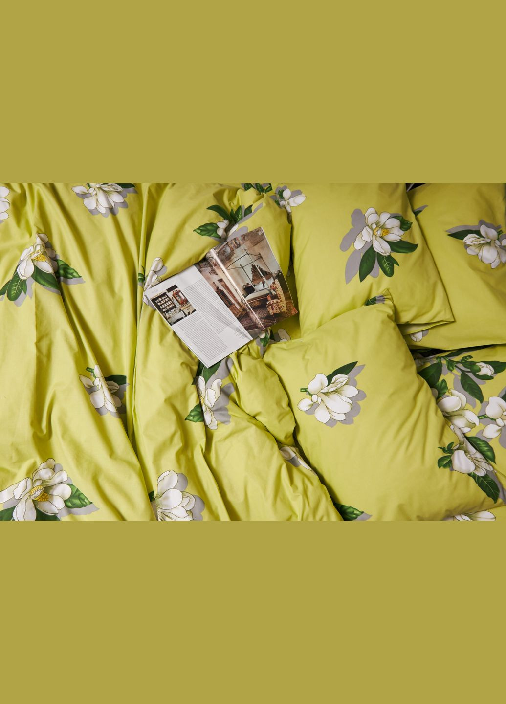 Комплект постільної білизни Бязь Gold Люкс «» King Size 220x240 наволочки 4х70х70 (MS-820005499) Moon&Star Wisteria (296909929)