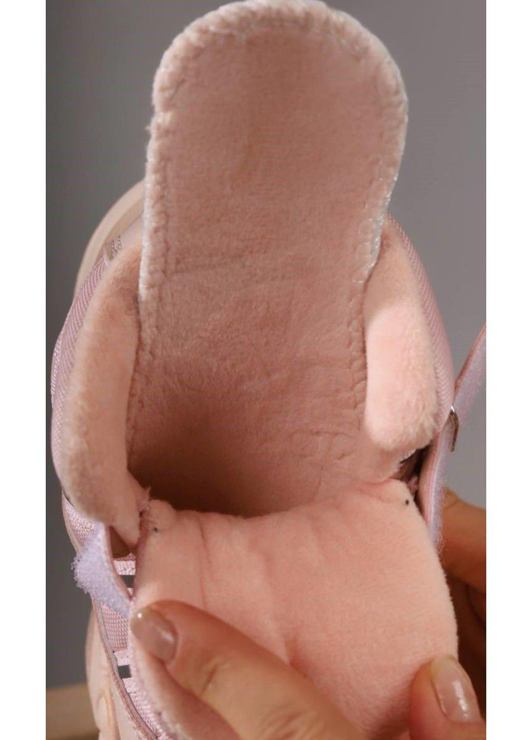 Осенние ботинки детские на флисе розовые Paliament