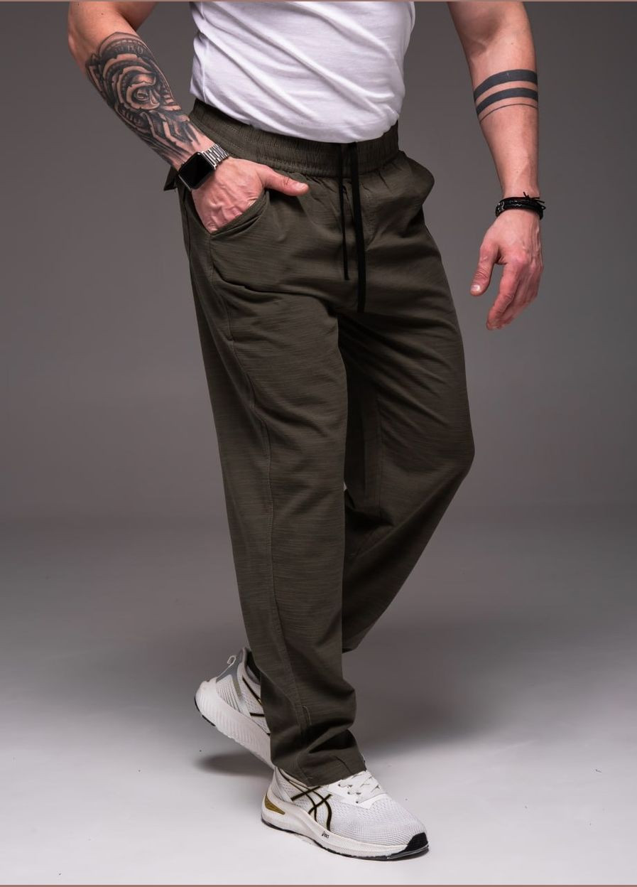 Хаки летние брюки No Brand