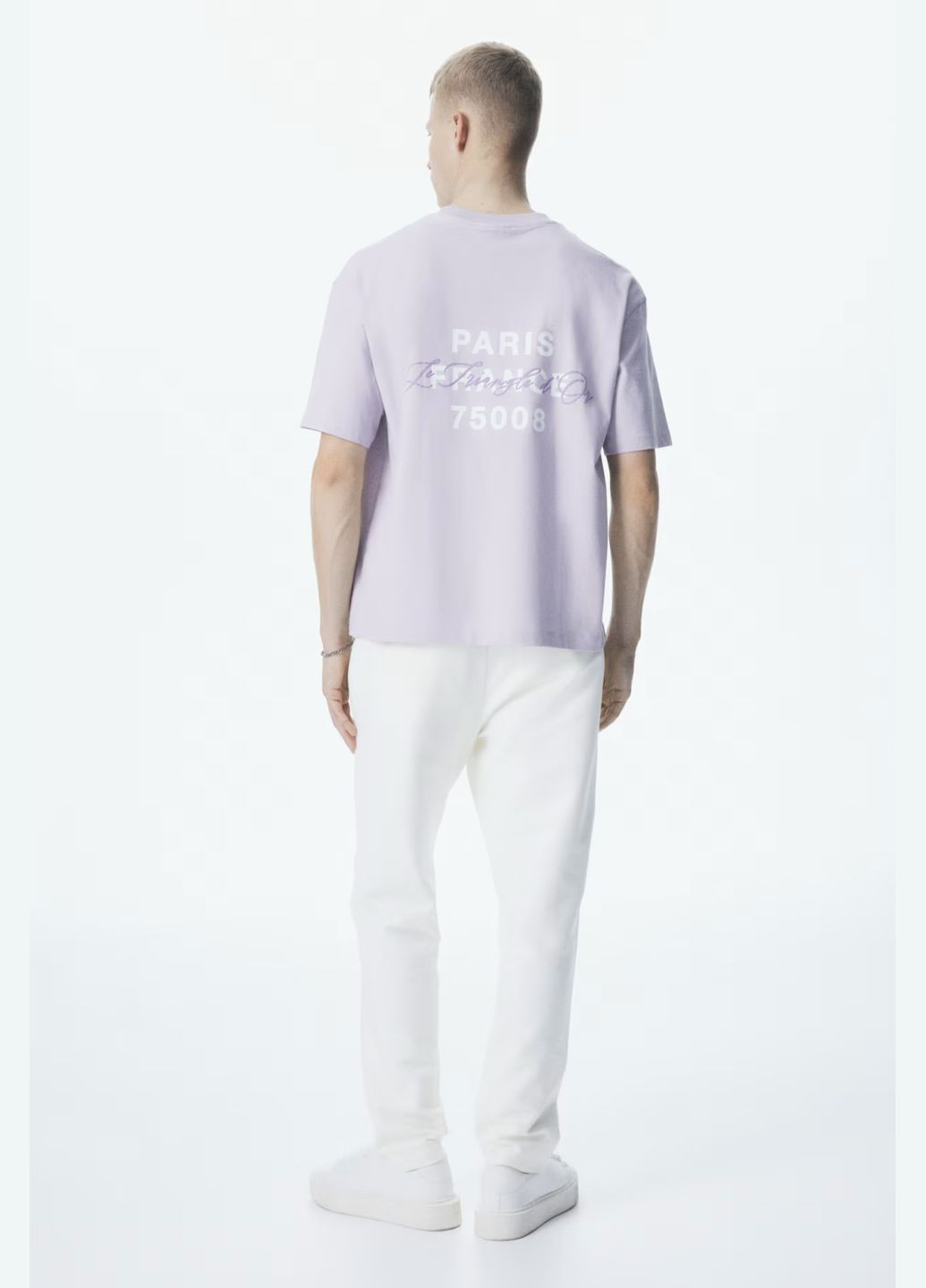 Розовая футболка H&M loose fit