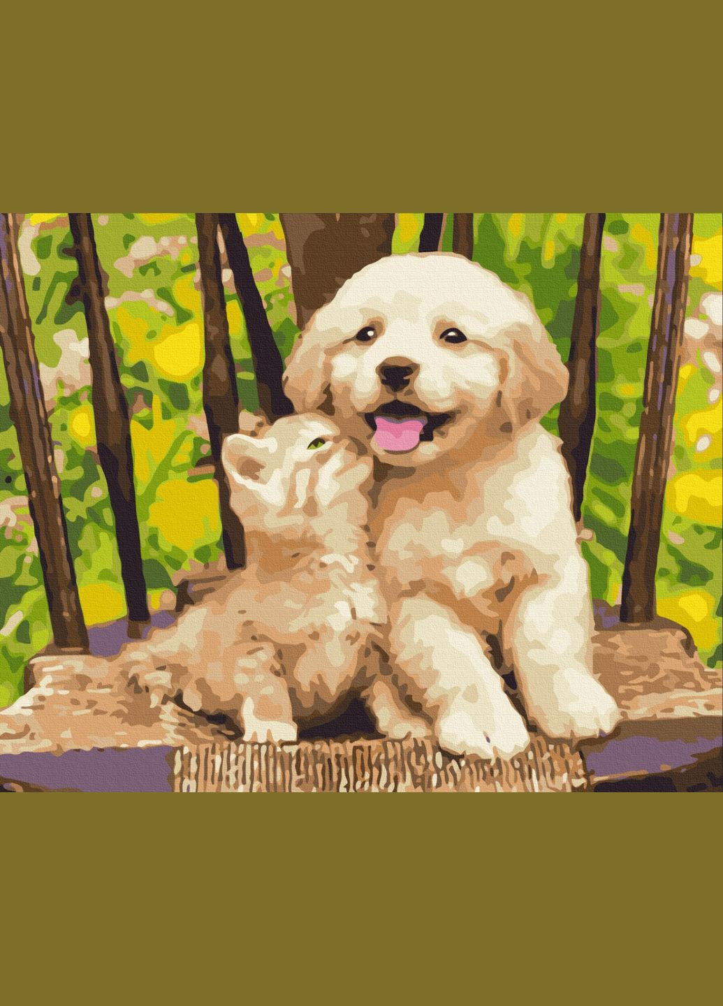 Картина по номерам "Маленькие друзья" 40х50 см Brushme (365243987)