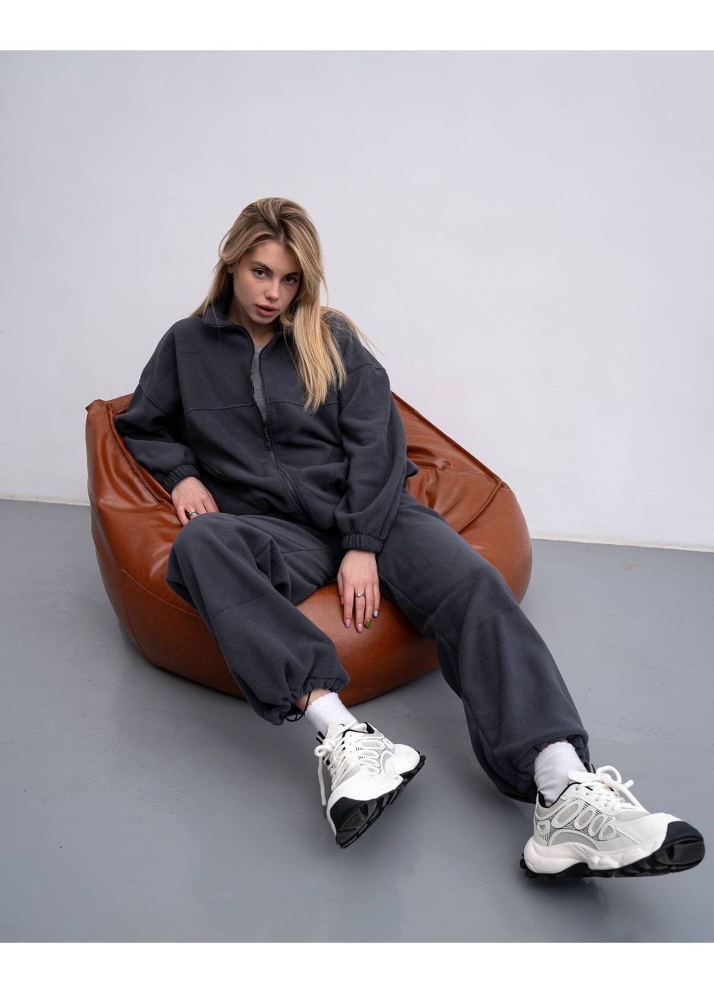 Флісовий костюм оверсайз з двостороннього мікрофлісу No Brand (371395020)