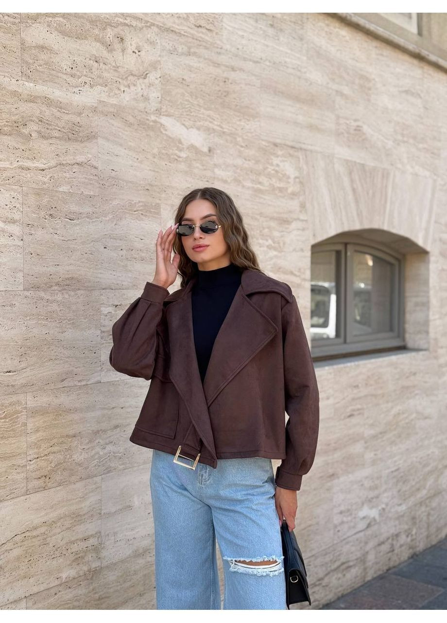 Коричневая демисезонная куртка Україна UMButik