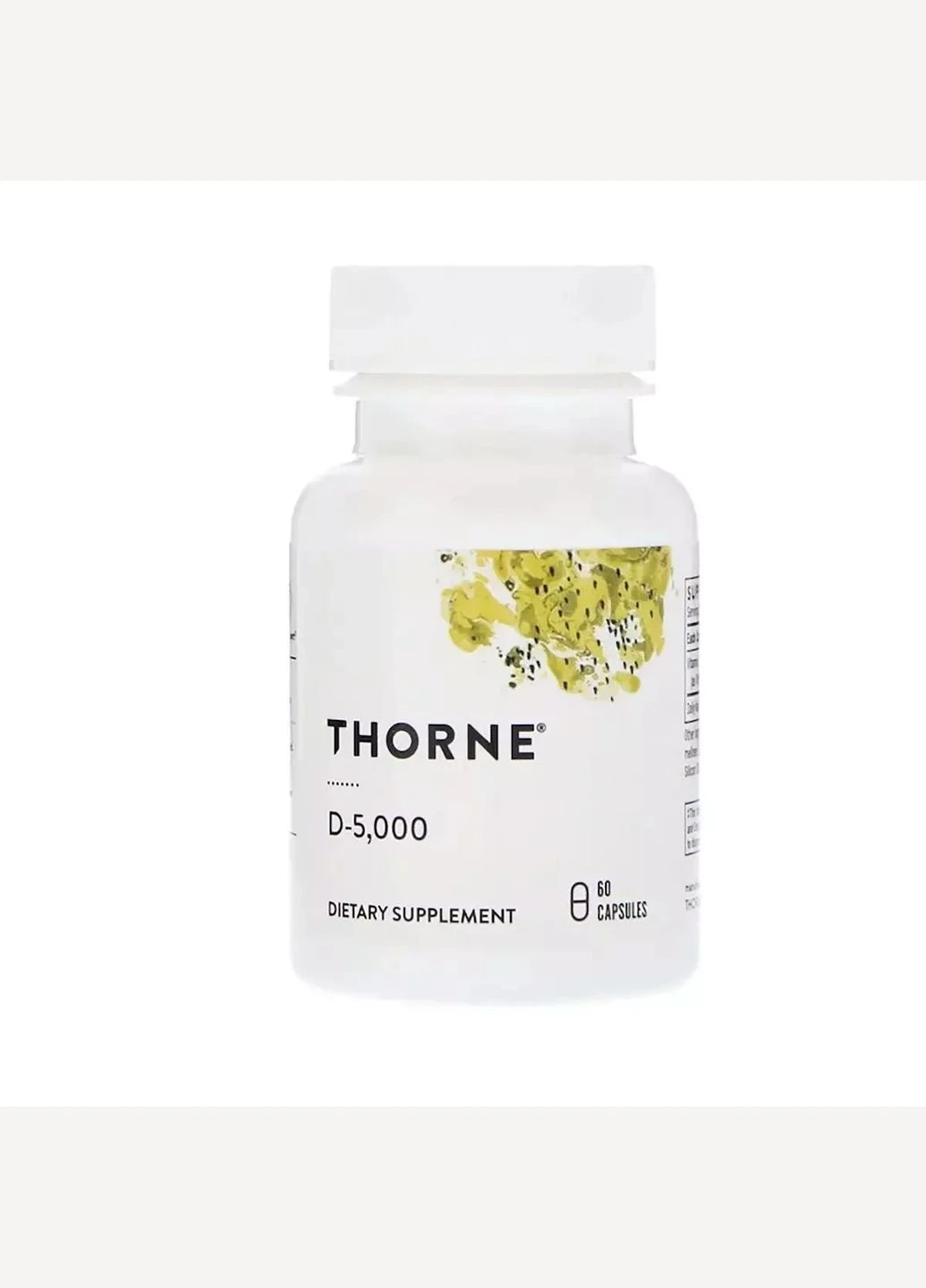 Вітамін D3, 5000МЕ,, 60 капсул Thorne Research (292007028)