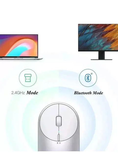 Беспроводная мышь Mi Portable Mouse 2 Bluetooth Metallic Edition Grey (2 in 1) BXSBMW02 MiJia (315024922)
