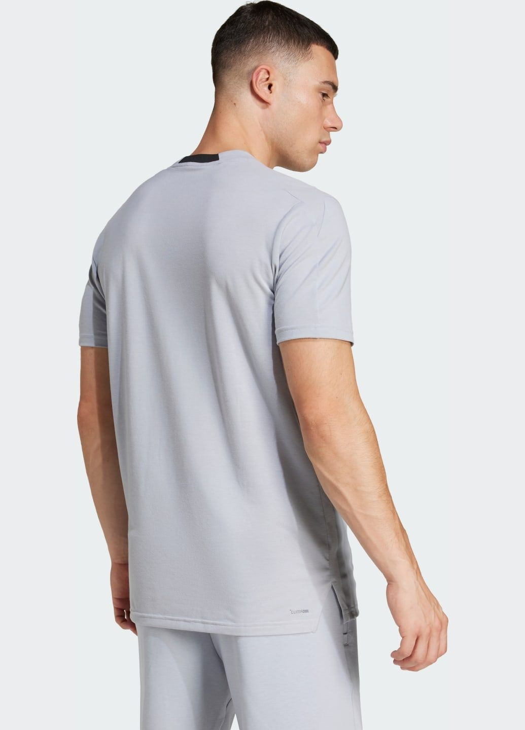 Сіра футболка designed 4 training 3-stripes adidas