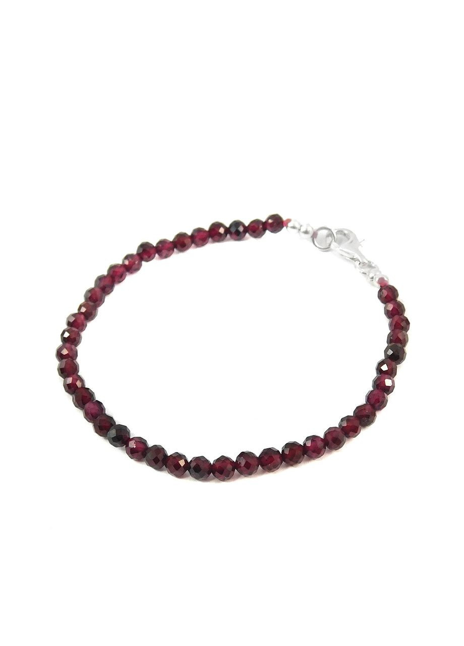 Эксклюзивный браслет Гранат, серебро 16 Fursa fashion (322767058)
