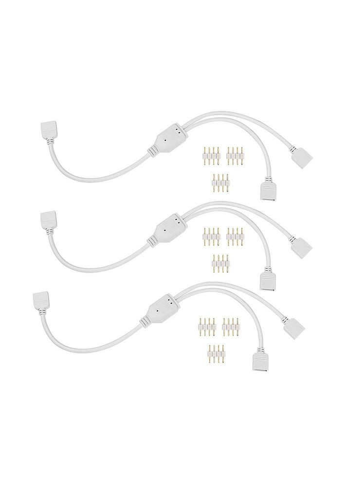 Разветвитель для светодиодной ленты 4-х контактный на 2 выхода No Brand (334302287)