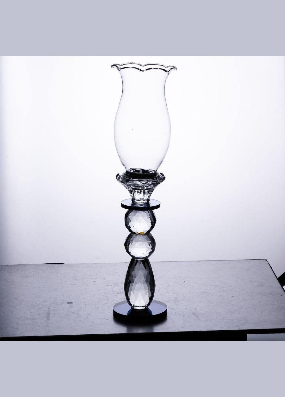 Подсвечник стеклянный 7×32 см подсвечник декоративный бокал на ножке HP-4-3L Yiwu (329375939)