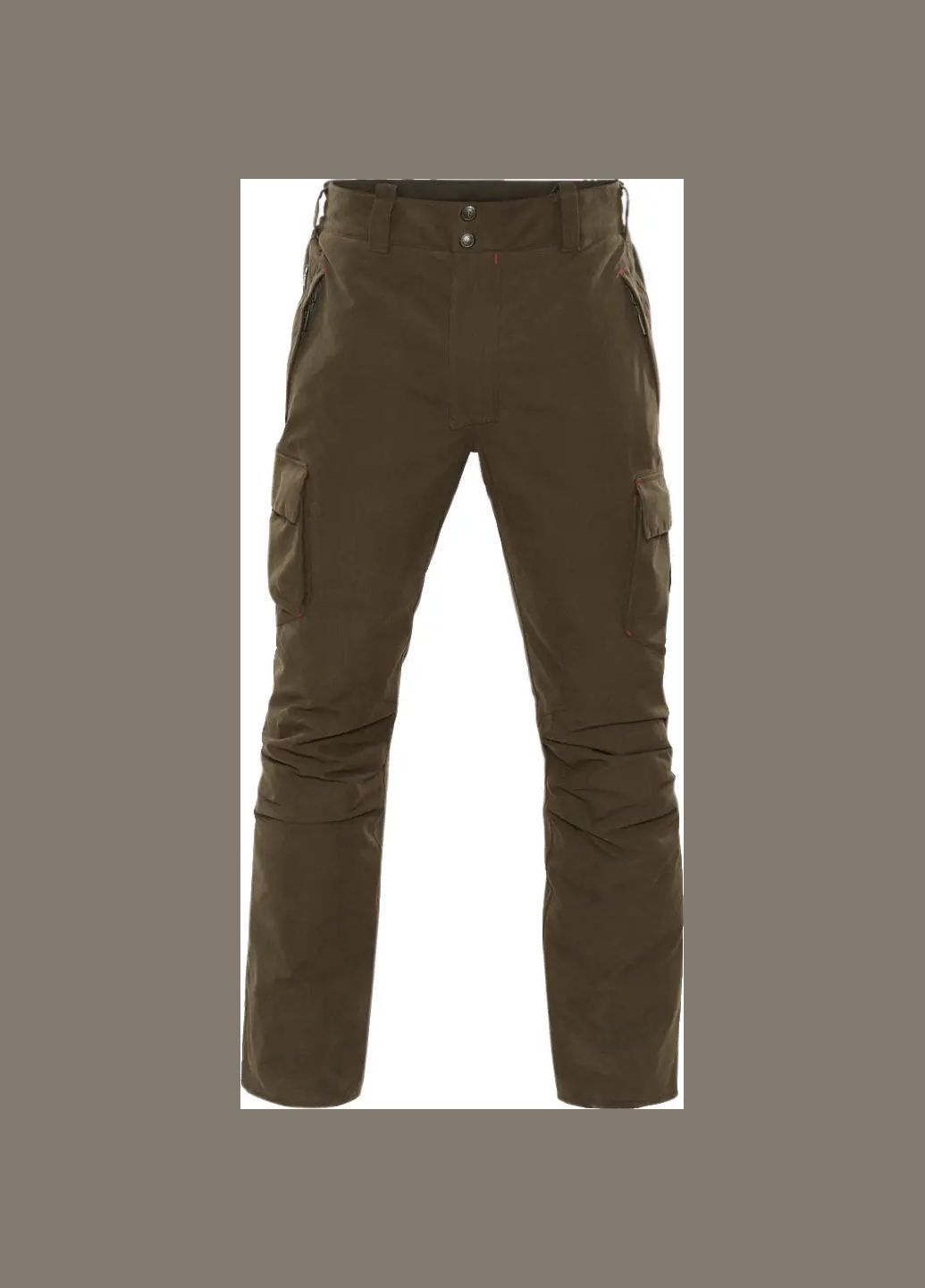 Коричневые демисезонные брюки No Brand