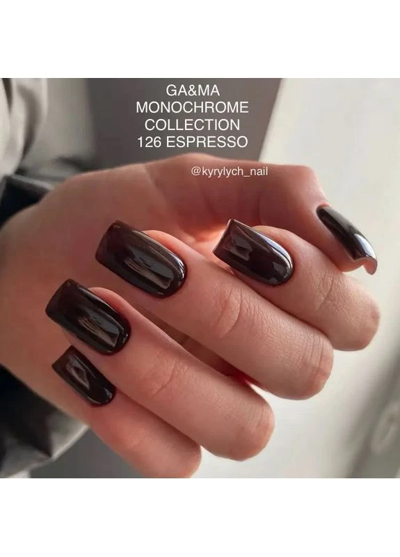 Гель-лак Gel Polish Monochrome collection №126 Espresso 10 мл Gama (386088937)