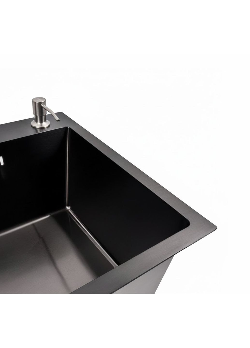 Кухонна мийка 65*45 PVD чорна Handmade (3,0/1,5) Valeso (364359071)