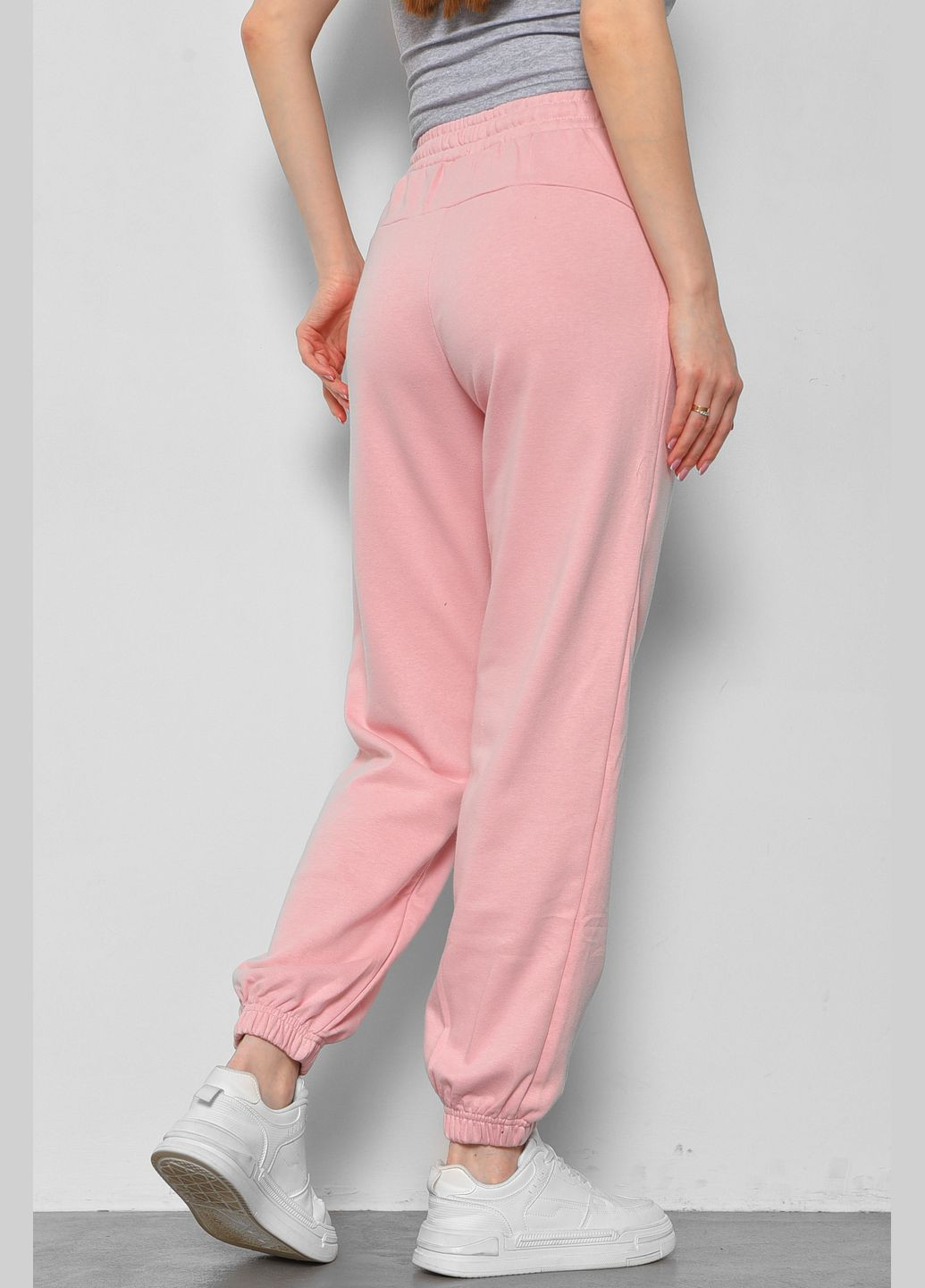 Спортивні штани жіночі рожевого кольору Let's Shop (291683255)