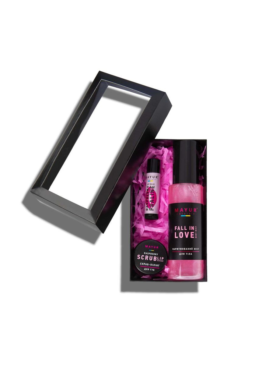 Набор Уход за телом и губами "Малиновая влюбленность", ТМ Мayur 67 Біофарма (363969977)