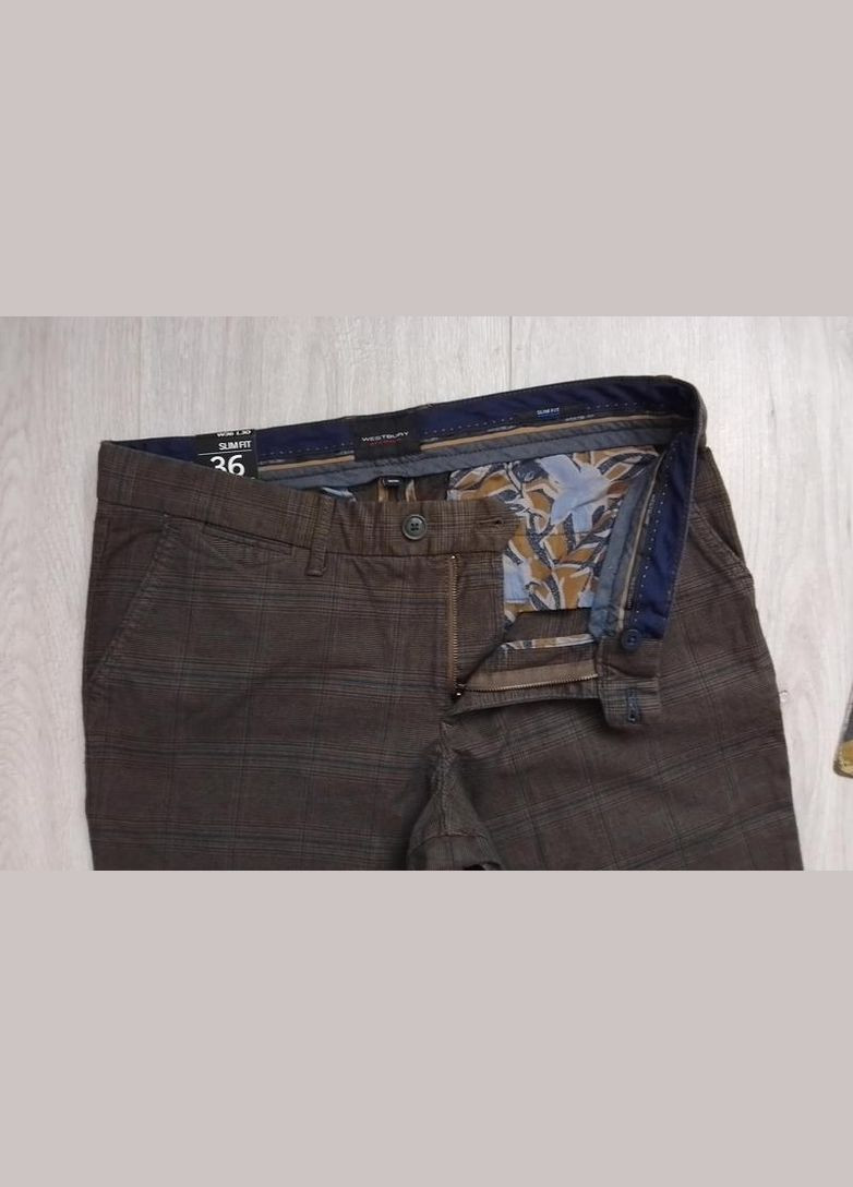 Чоловічі штани в клітинку р. 36/30 slim fit C&A (297156748)