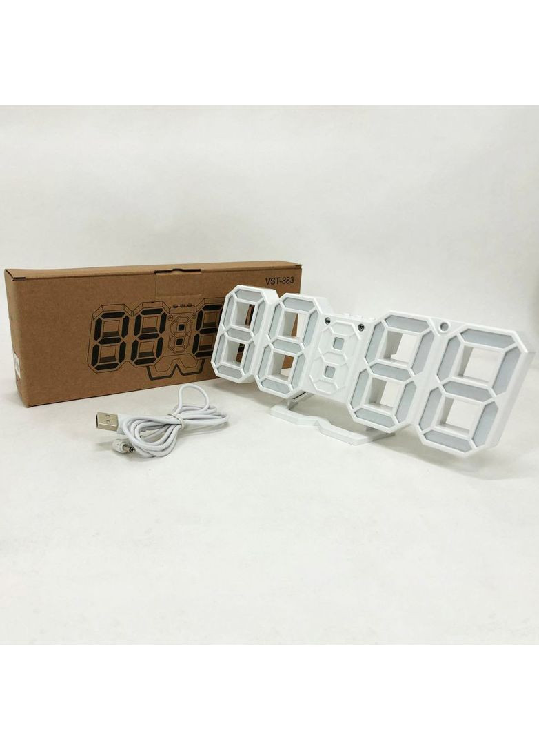 Часы настольные электронные 883 LED с будильником и термометром, умные настольные часы No Brand (365813184)