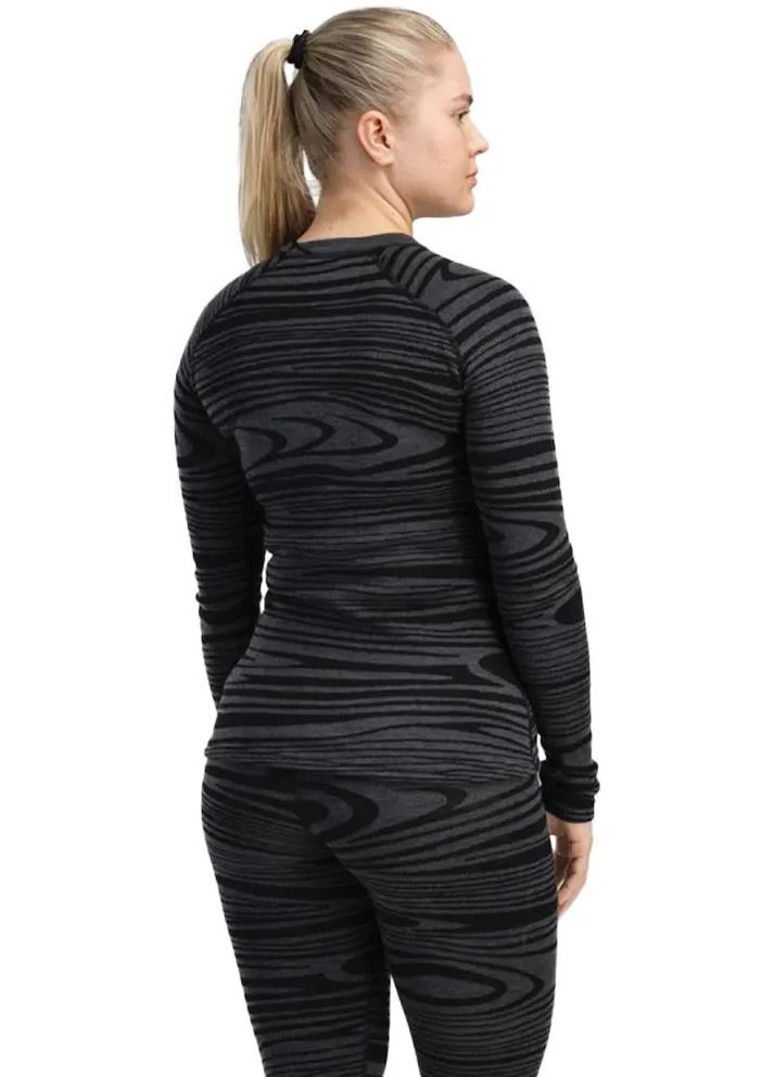 Термокофта Warm Wool 200 Crew Neck W’s Black Motion Aclima (366545428)