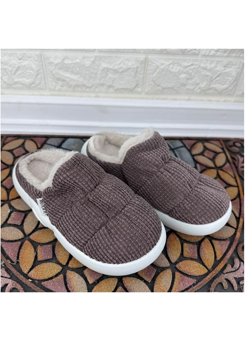 Коричневые домашнi чоловiчi тапочки закритi vs-002917-2 коричневi Jomix