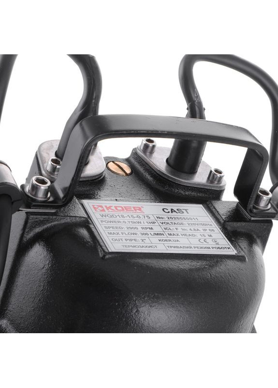 Насос дрен.-фекальні., WQD 18 -15 -0,75 CAST корпус чавун (KP2663) KOER (322074764)