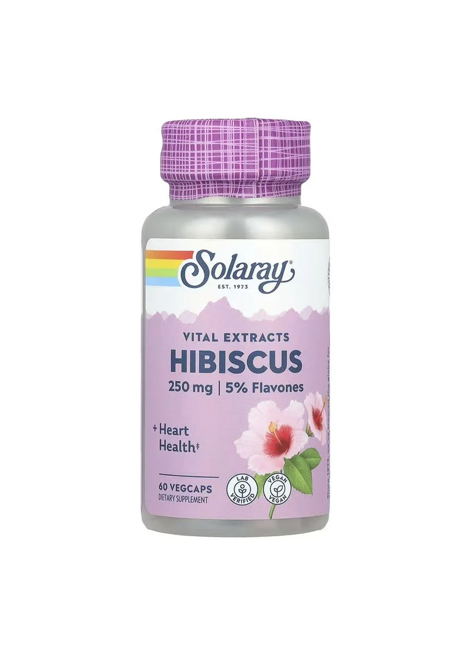 Hibiscus Flower Extract 250mg - 60 vcaps Solaray (397096078)
