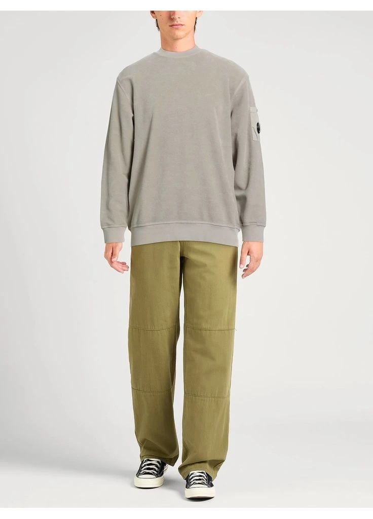 Серый свитшот reverse brushed & emerized diagonal fleece grey 17cmss285a-006614g-327 C.P. Company (401630809)
