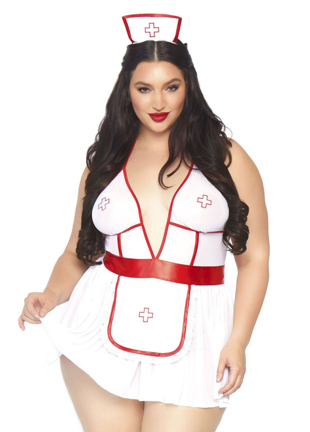 Костюм медсестри Nightshift Nurse, сукня, трусики, шапочка - CherryLove Leg Avenue (282965970)