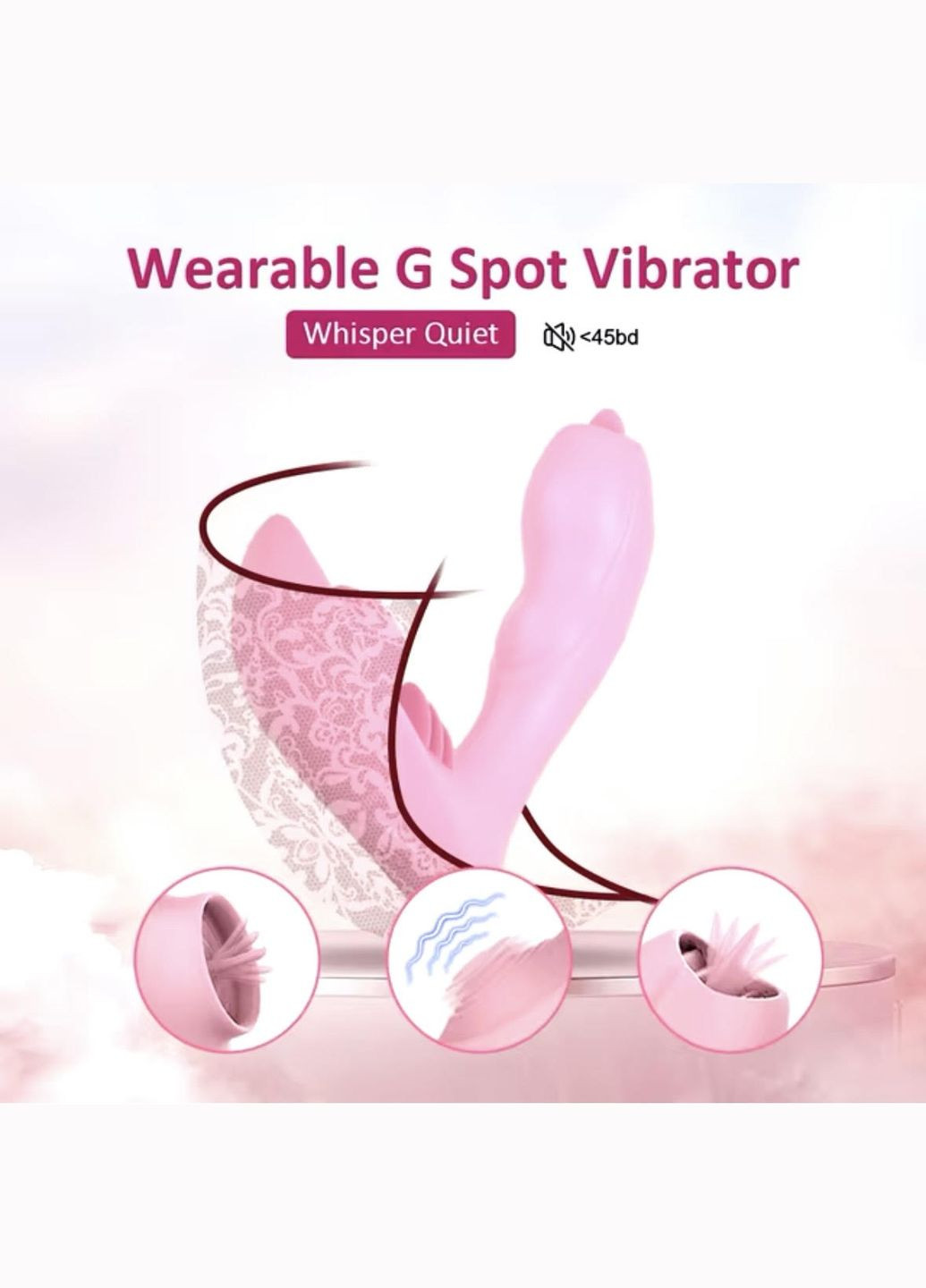 Смоктаючий вібратор 10-швидкісний вібраційний присоска клітора Мінет соска Стимуляція клітора Жіноча мастурбація No Brand (305844969)