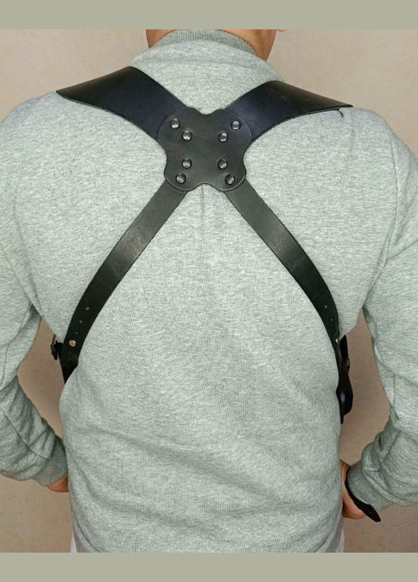 Кобура оперативная двухсторонняя ТТ формованная с чехлом под магазин (кожа, черная) Сварог (342375209)