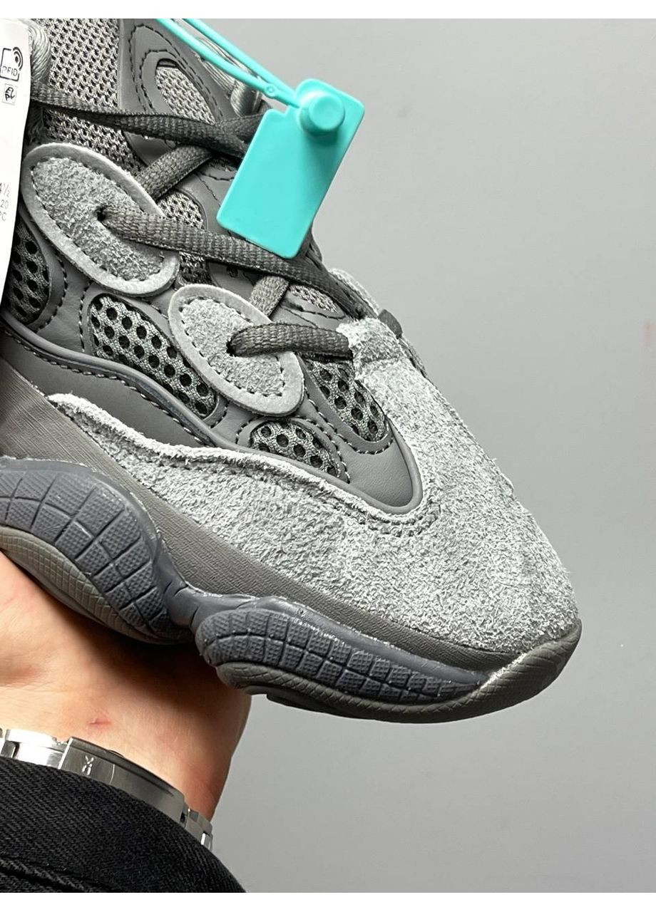 Сірі Осінні кросівки чоловічі adidas yeezy boost 500 granit адідас ізі буст No Brand