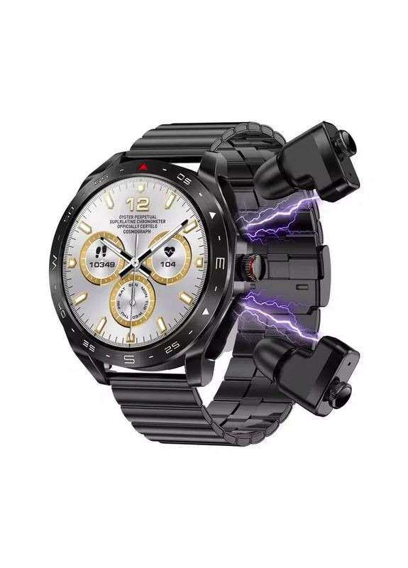 Смарт-годинник 2 в 1 T95, Black 1,52-дюймовий IPS-екран з підтримкою Bluetooth-гарнітури VHG (361111433)