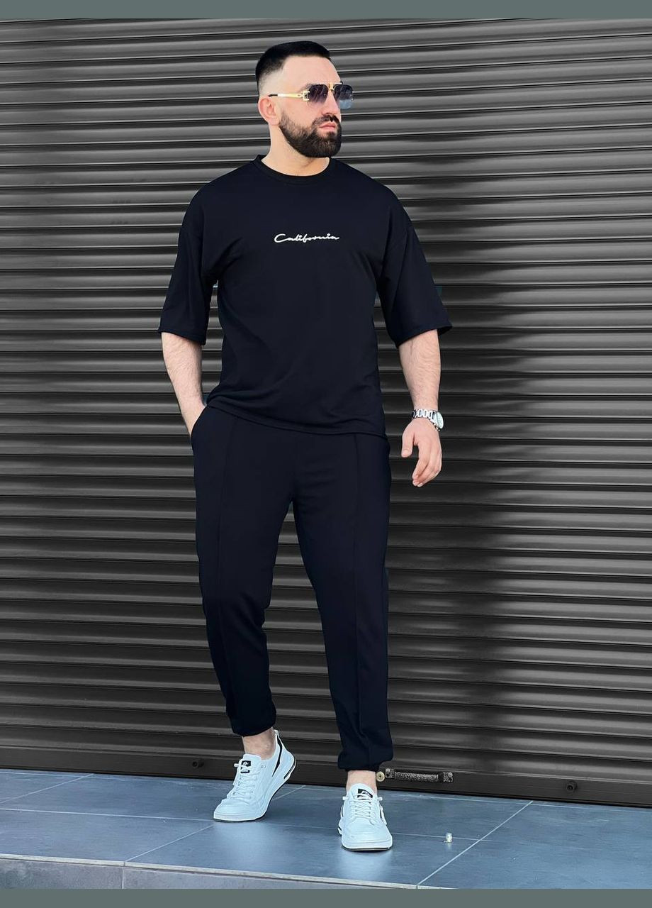 Чоловічий повсякденний костюм чорного кольору 33666 Fashion (339606961)