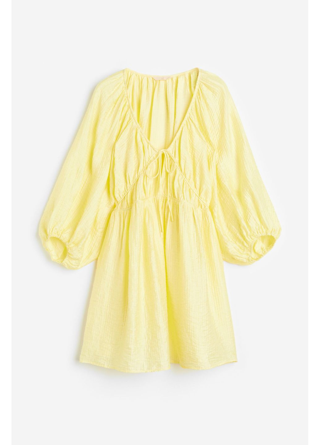 Желтое повседневный платье H&M однотонное