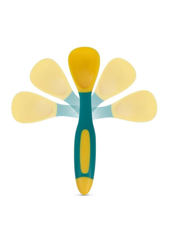 Набор гибких ложек и вилок 10-037 от 6 месяцев Бирюза (5057778100376) Baboo (366397822)