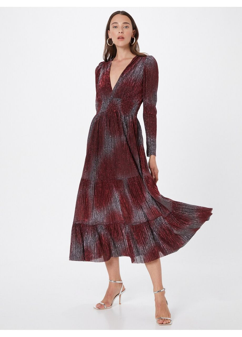 Бордовое платье Tfnc