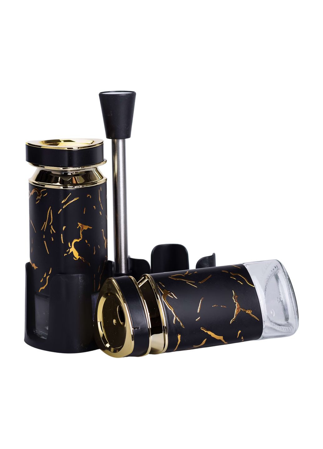 Набір ємностей для спецій на підставці Heart 2 баночки по 120 мл, Yiwu (328603979)