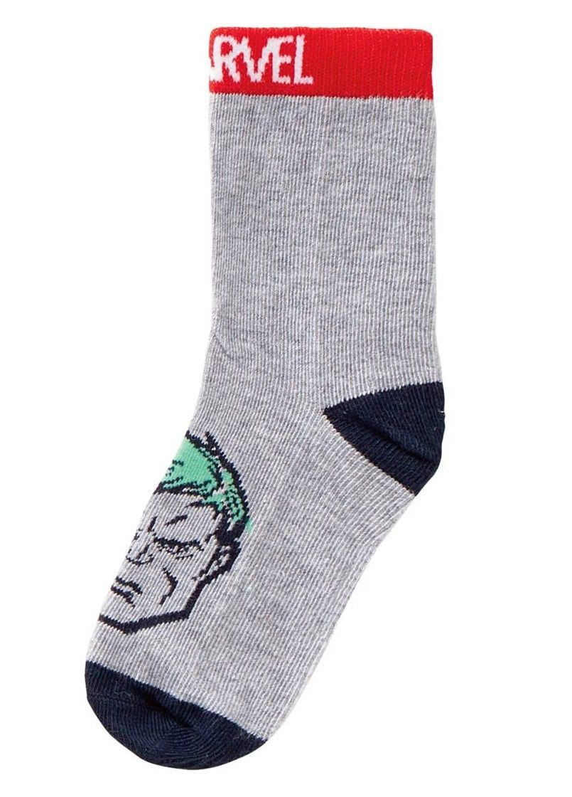 Комбіновані шкарпетки 3пари Marvel персонажі всесезон (314794576)