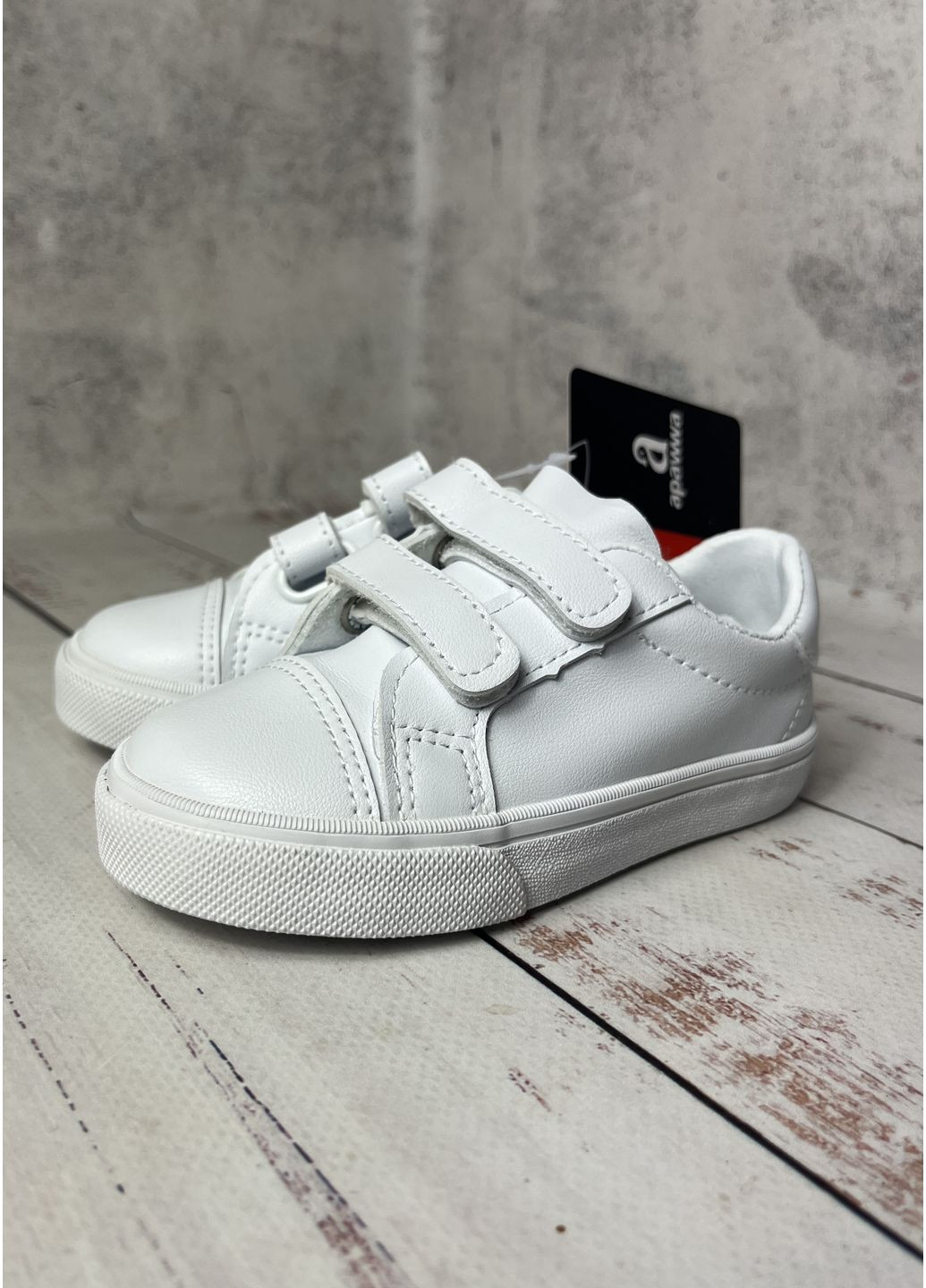 Білі всесезонні кросівки кеди дитячі білий (158) Apawwa