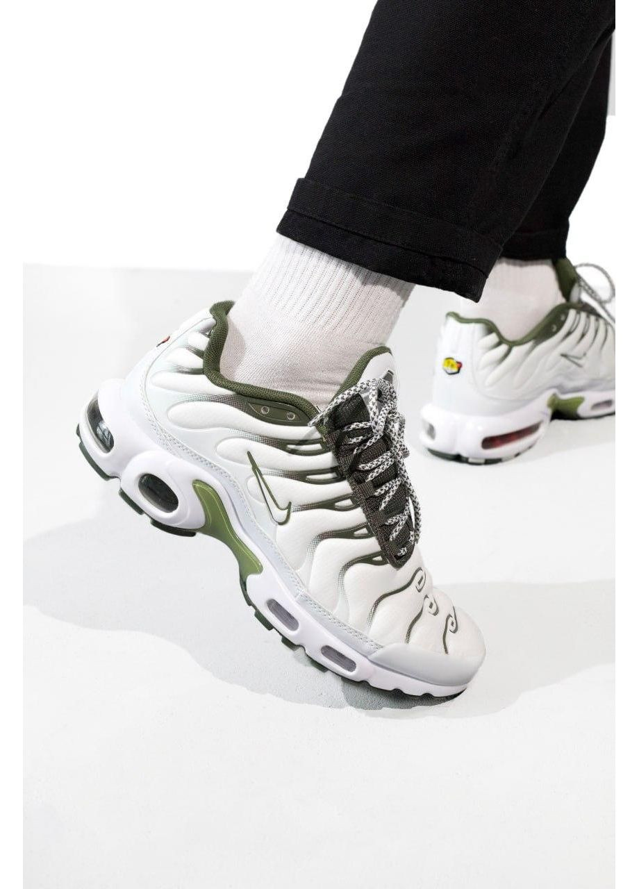 КРОСІВКИ ЖІНОЧІ NIKE AIR MAX PLUS TN LIGHT BONE OLIVE НАЙК АІР МАКС ТН ПЛЮС No Brand білі демісезони (368868639)