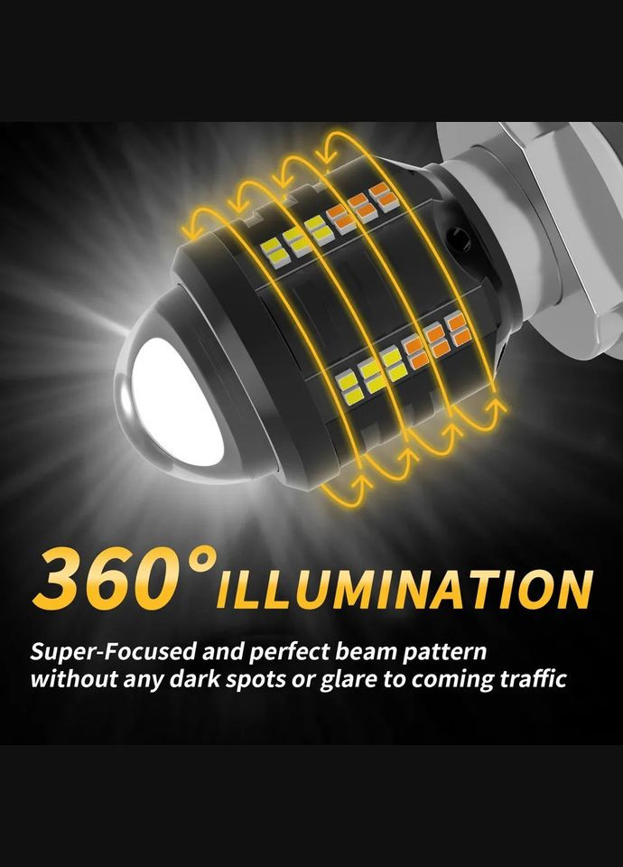 Світлодіодна лампа H4 LED Moto ближній/дальній 9 -16V 2000 Lm 6000 K No Brand (302242346)