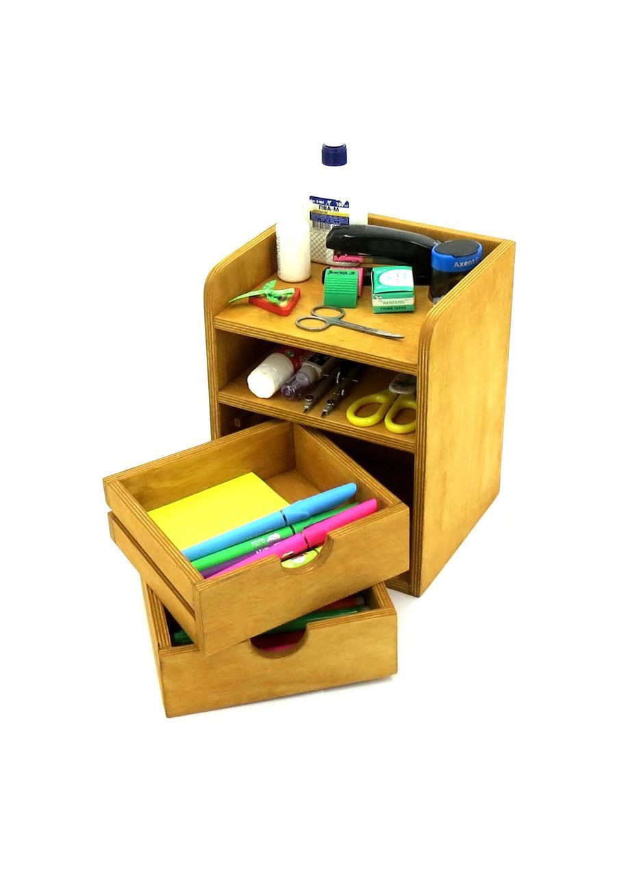 Органайзер настільний з дерева Хілсайд каррі (КНЦ-004003) No Brand (328225046)