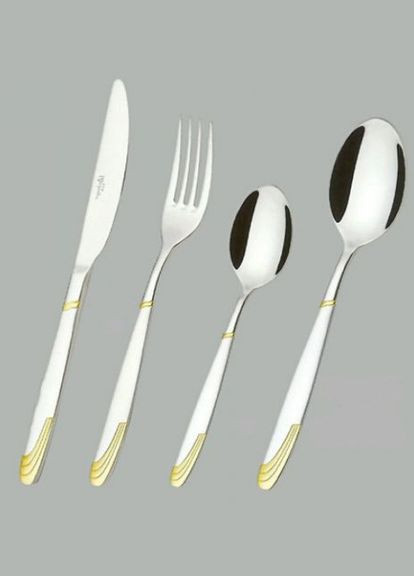 Набір столових приладів Bachmayer BM-2458 з 24 предметів у подарунковій валізі на 6 персон ложки, виделки (вилки), ножі No Brand (317170004)