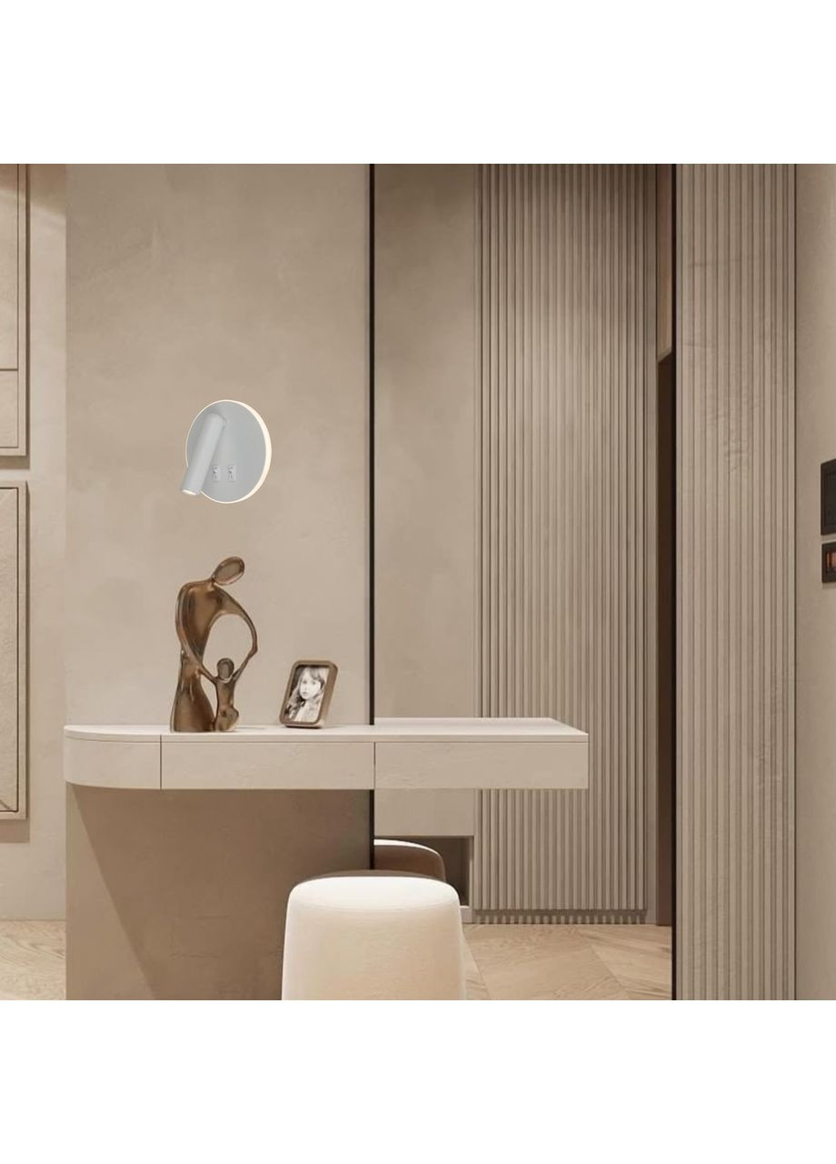 Белое светодиодное прикроватное бра (806-V306R WH) No Brand (370071136)