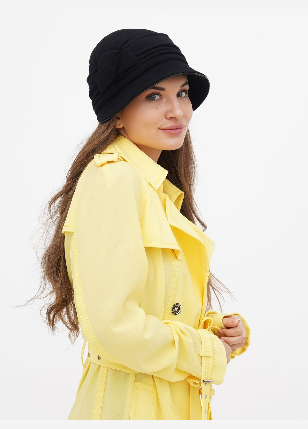 Жіночий капелюх "Вікторія", чорний — втілення елегантності та витонченого стилю VECONS Шляпка (319836276)