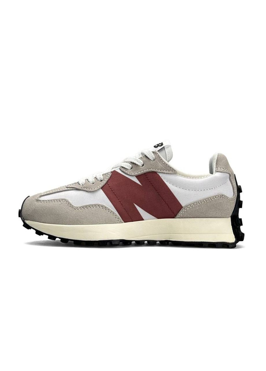 Кросівки жіночі New Balance Grey White Red No Brand 327 комбіновані демісезони (340916813)