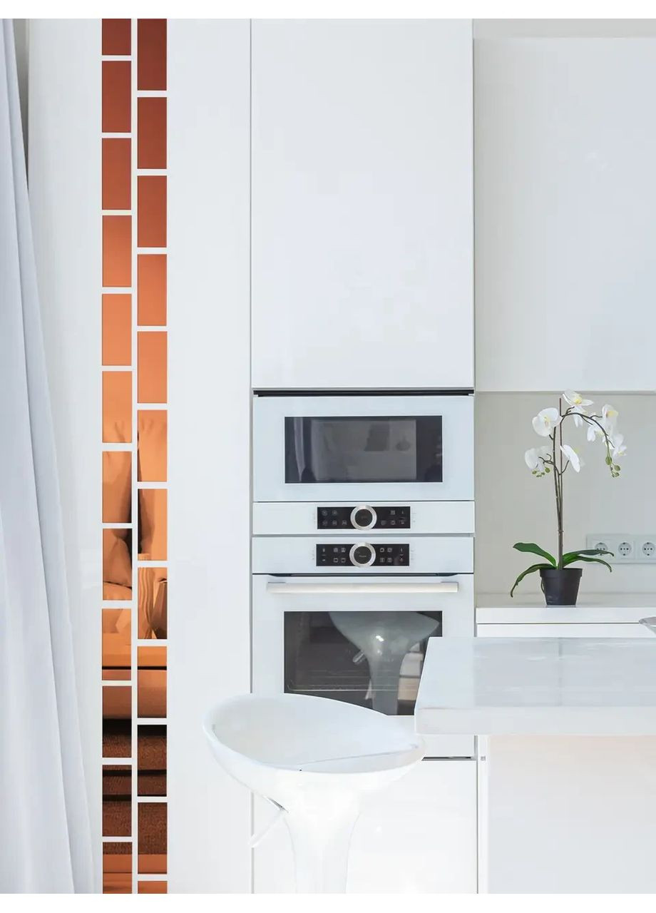 Інтер'єрна наклейка на стіну акрилова дзеркальна декоративна Злиток 15х6 см 18 шт. Бронза Ваша Світлість (366334648)