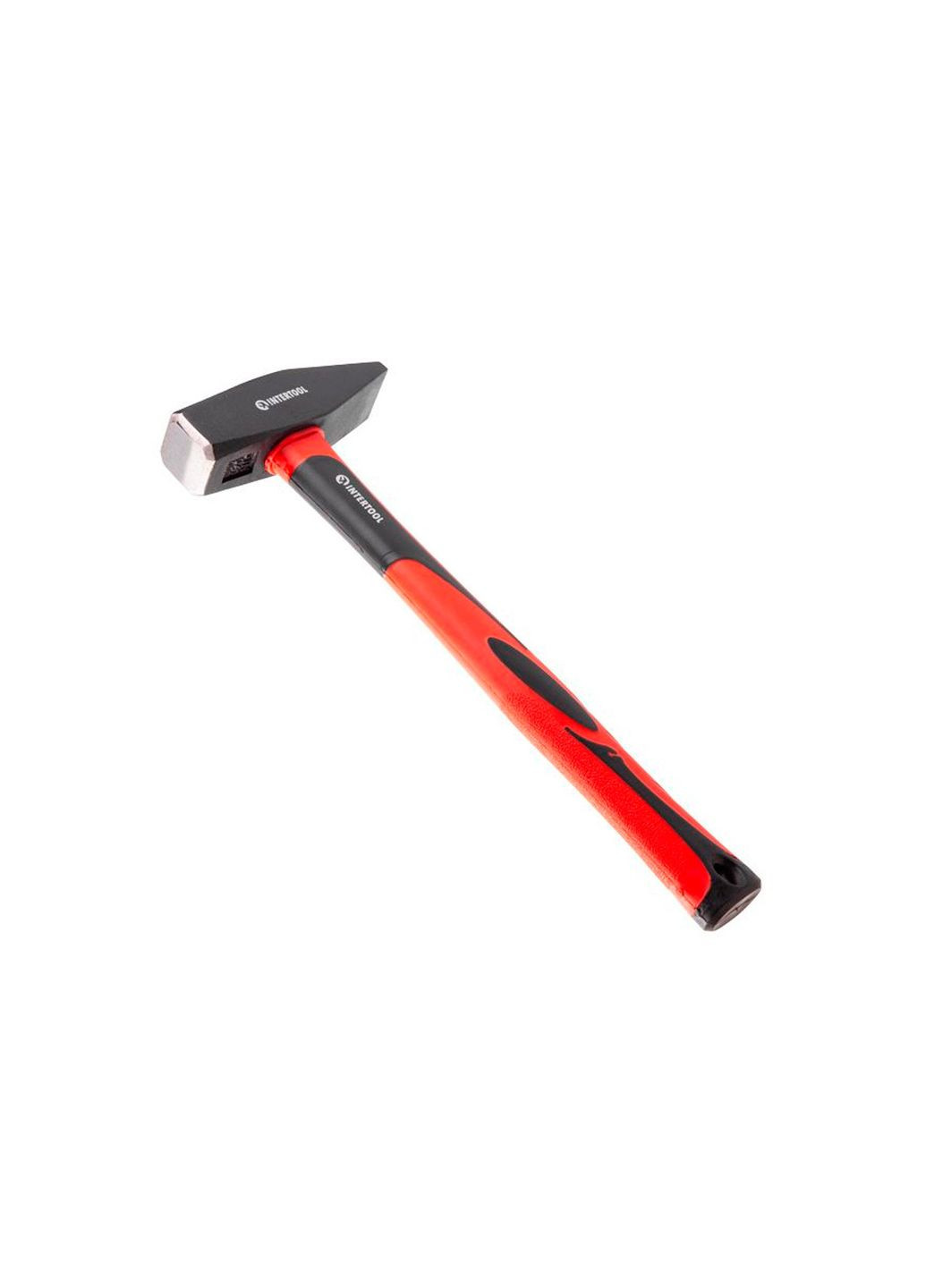 Молоток слесарный 1000 г фиберглассовая ручка для забивания по металлу Intertool (366217682)