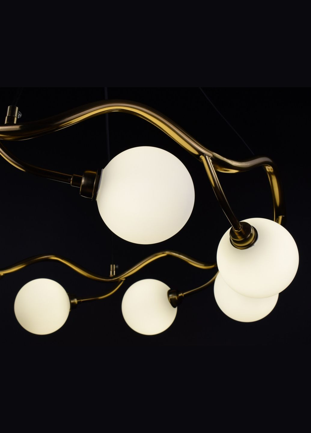 Люстра подвесная на 8 лампочек 26857 Латунь 40-140х65х65 см. Sunnysky (364495612)